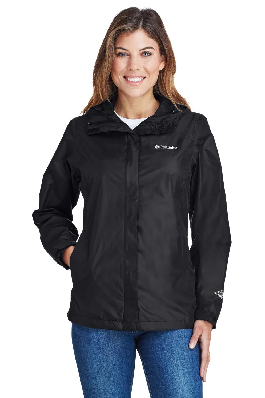 Columbia Womens Arcadia II Waterproof Full Zip Hooded Jacket - Black