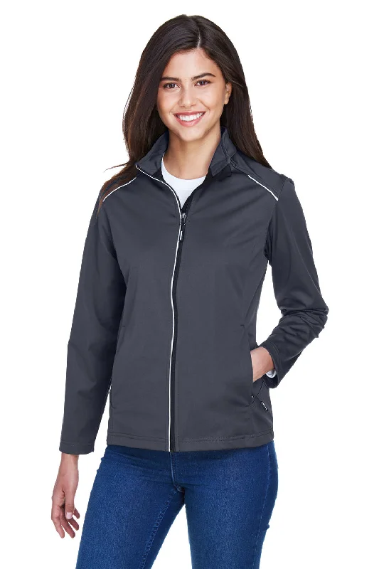 Core 365 Womens Techno Lite Water Resistant Full Zip Jacket - Carbon Grey