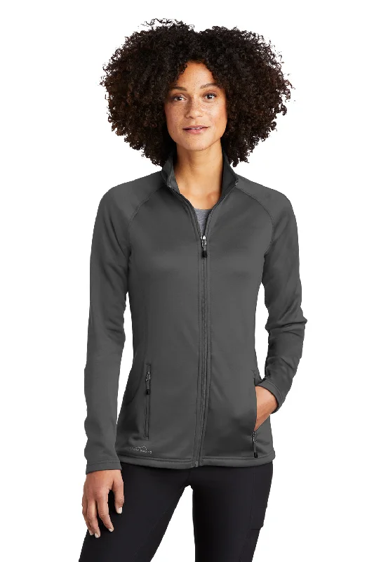 Eddie Bauer Womens Fleece Full Zip Jacket - Iron Gate Grey