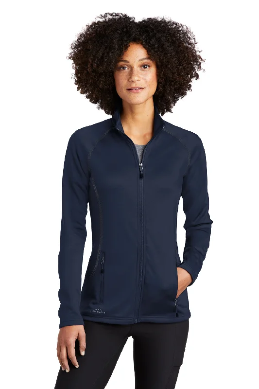 Eddie Bauer Womens Fleece Full Zip Jacket - River Navy Blue