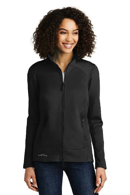 Eddie Bauer Womens Highpoint Pill Resistant Fleece Full Zip Jacket - Black