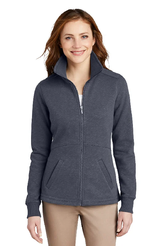 Port Authority Womens Full Zip Fleece Jacket - Slate Grey