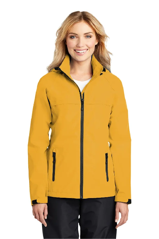 Port Authority Womens Torrent Waterproof Full Zip Hooded Jacket - Slicker Yellow