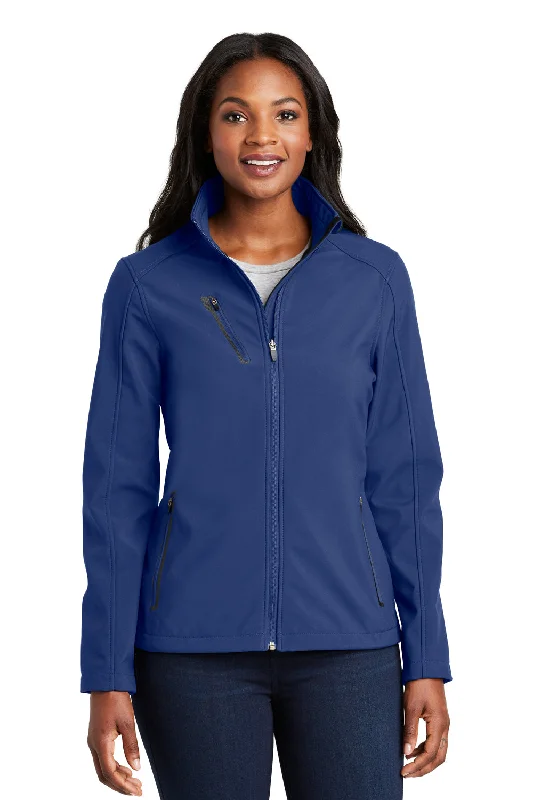 Port Authority Womens Welded Wind & Water Resistant Full Zip Jacket - Estate Blue