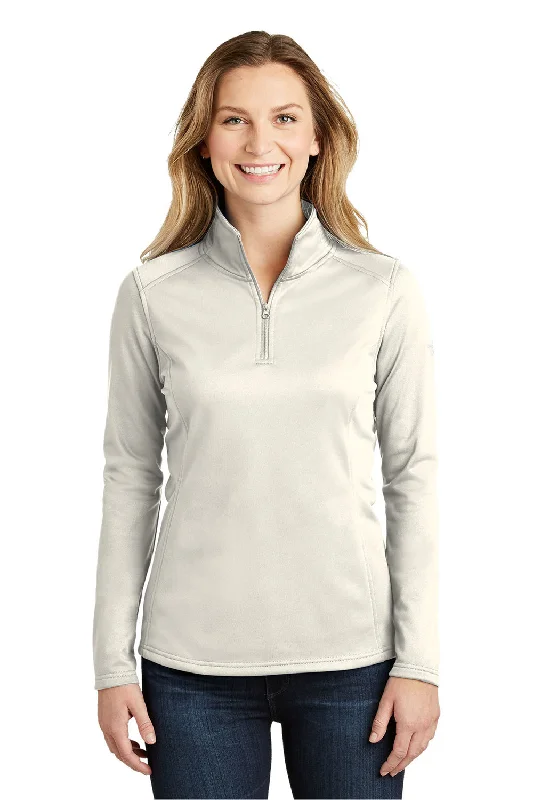 The North Face Womens Tech Pill Resistant Fleece 1/4 Zip Jacket - Vintage White - Closeout