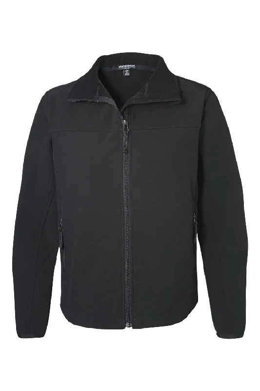 Weatherproof Womens Wind & Water Resistant Soft Shell Full Zip Jacket - Black - NEW