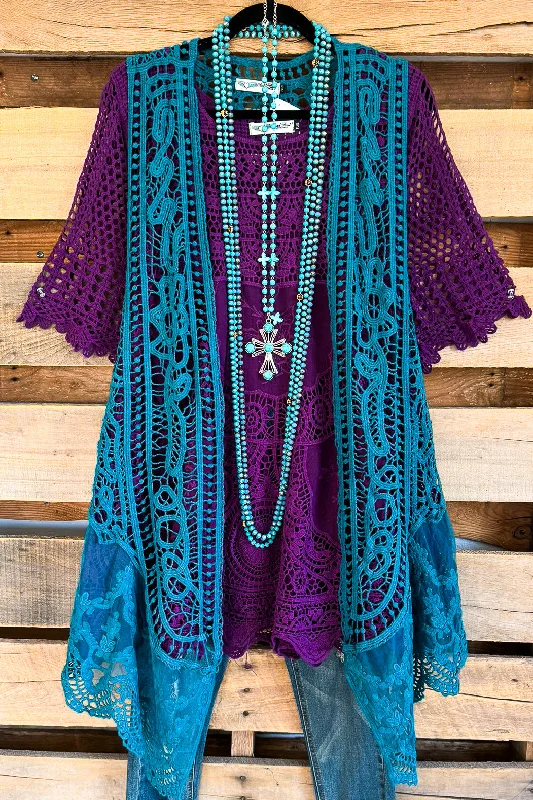 AHB EXCLUSIVE: Dream Weaver Vest - Teal - 100% COTTON