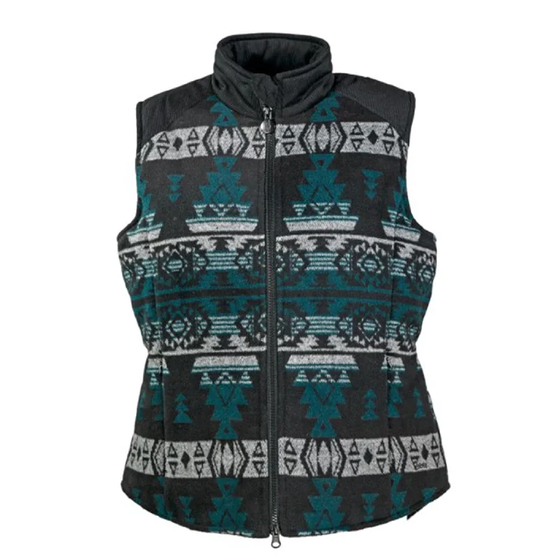 Outback Trading Women's Black Aztec Maybelle Vest