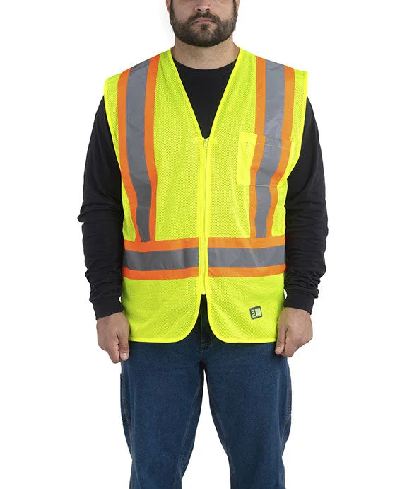 HVV046 - Berne Adult Hi-Vis Class 2 Multi-Color Vest