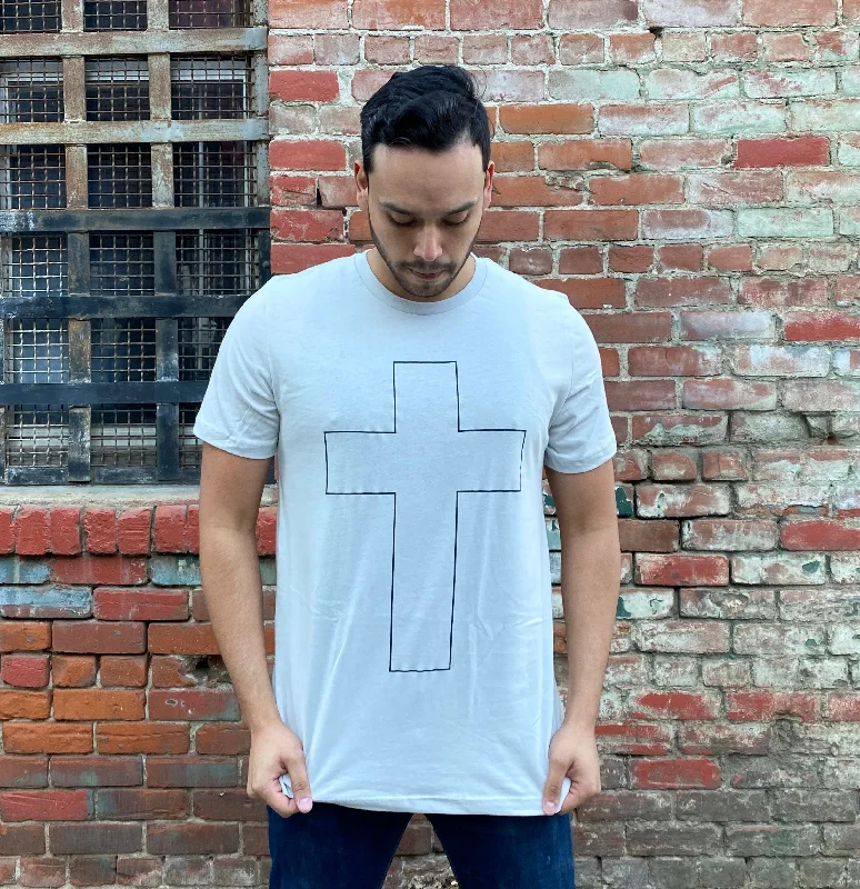 Cross gray tee