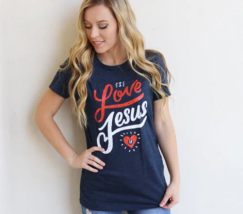 I love Jesus crew neck tee slim fit