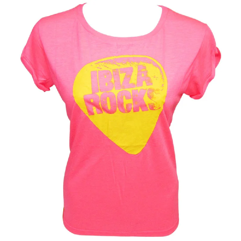 Ibiza Rocks Open Back Loose Fit Neon T-Shirt