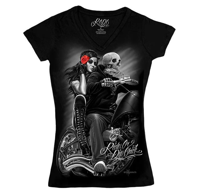 RODC - Biker Babe  V-Neck