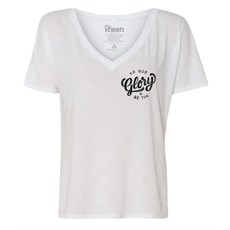 To God be the glory NEW Women's white tee