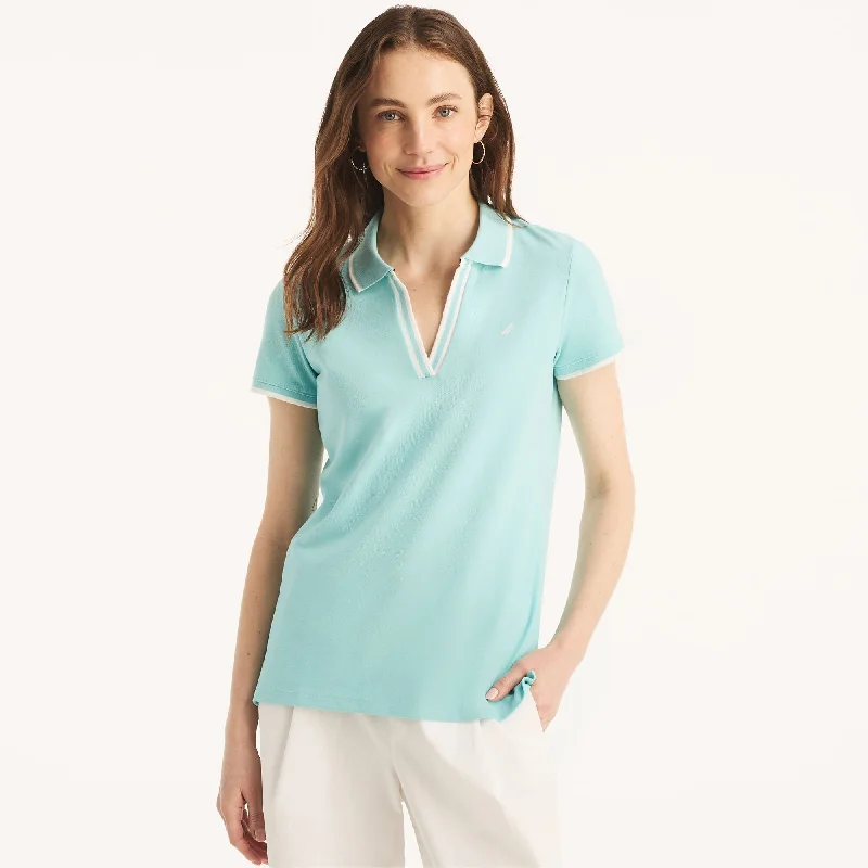 Nautica Womens Sustainably Crafted Deck Polo