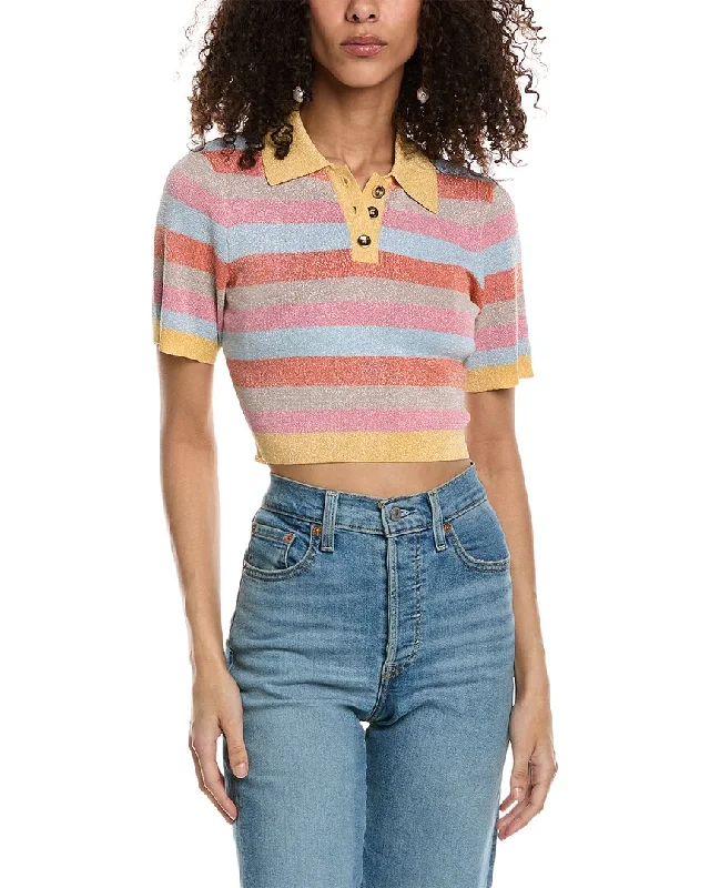 Emmie Rose Cropped Polo Shirt