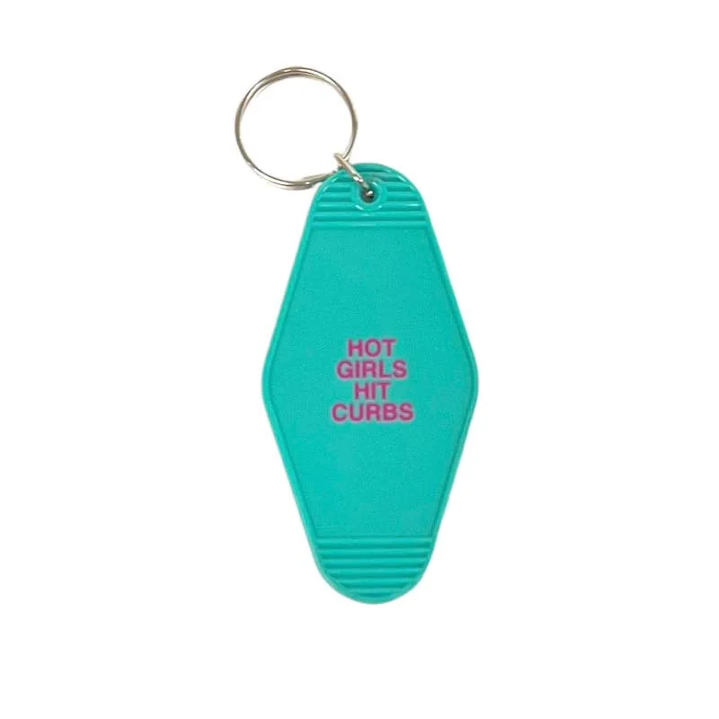 Hot Girls Hit Curbs Keychain