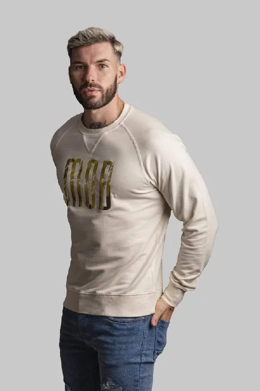 Signature Foiled MOB Sweatshirt Nude