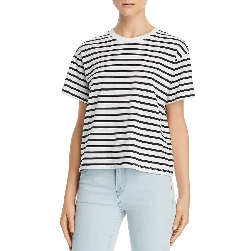 Womens Striped Short Sleeve Top