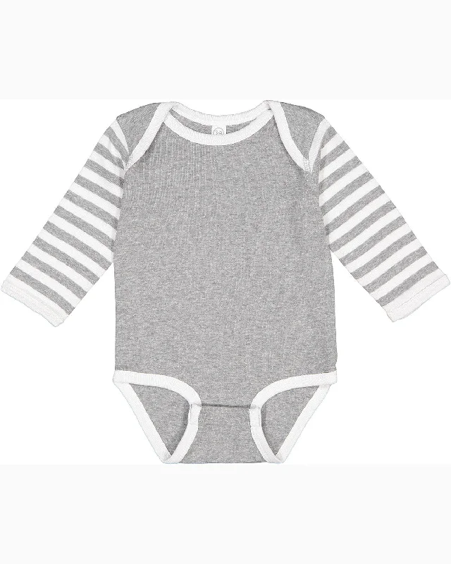 Rabbit Skins 4411 Infant Long-Sleeve Baby Rib Bodysuit