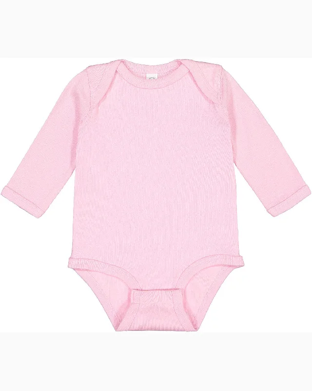 Rabbit Skins 4411 Infant Long-Sleeve Baby Rib Bodysuit