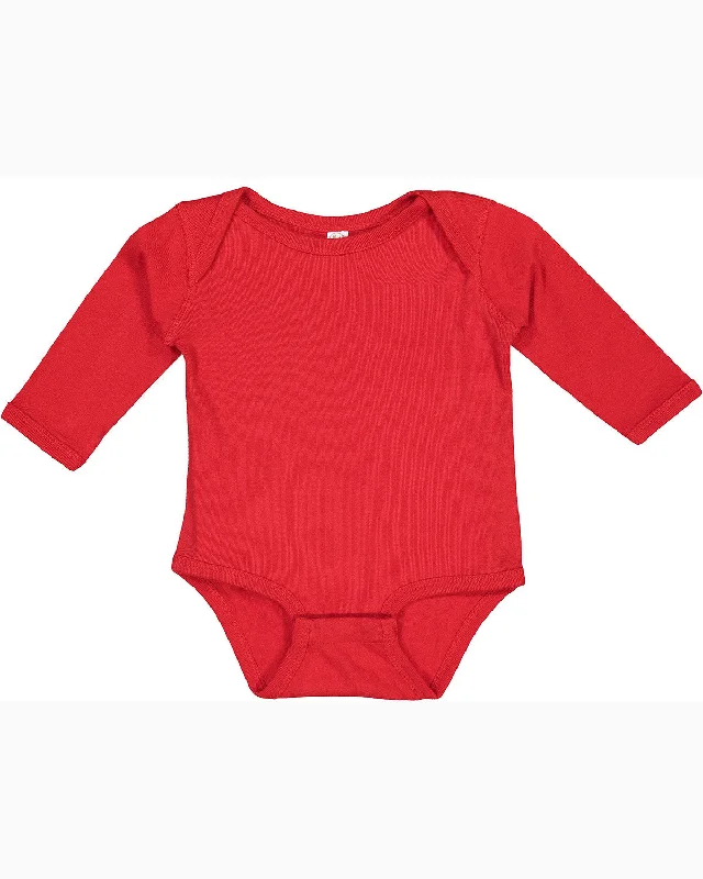 Rabbit Skins 4411 Infant Long-Sleeve Baby Rib Bodysuit