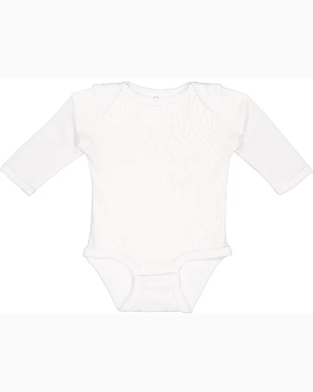 Rabbit Skins 4411 Infant Long-Sleeve Baby Rib Bodysuit