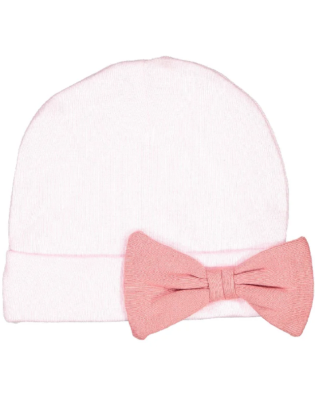 Rabbit Skins 4453 Infant Baby Rib Bow Cap