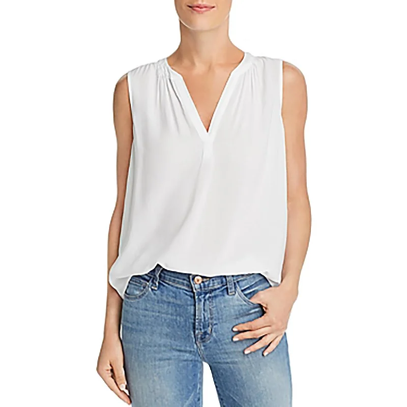 Womens Sleeveless V-Neck Tank Top