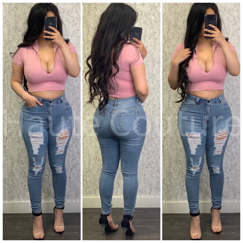 Delaney Crop Top-(Mauve)