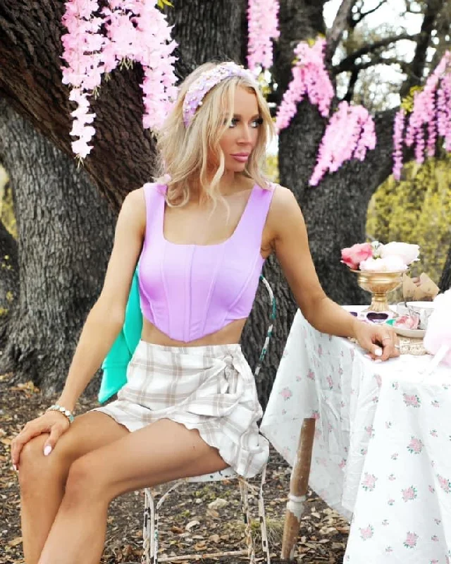 Layne Lilac Crop Top