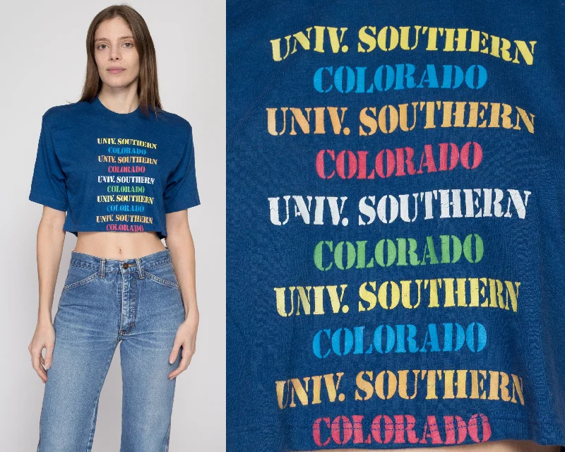 Medium 80s University Of Southern Colorado Cropped T Shirt