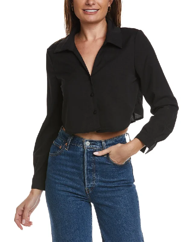 REVERIEE Cropped Shirt