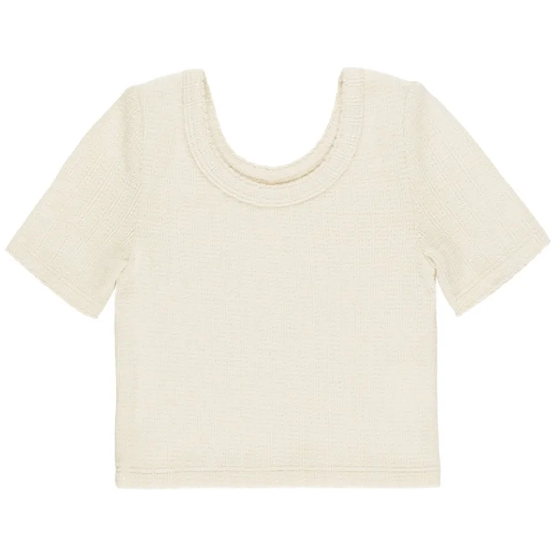 SCALLOP CROP TSHIRT