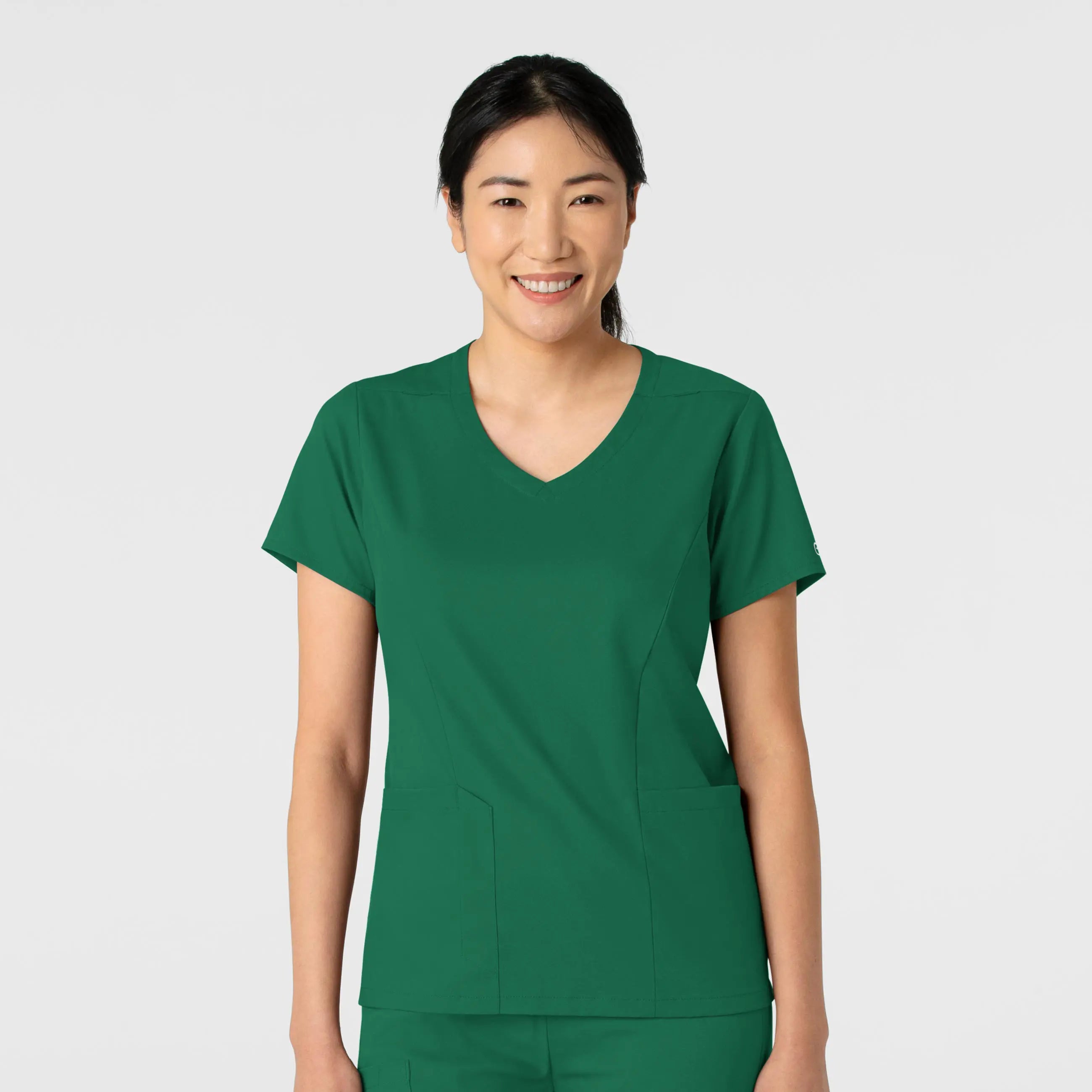 Wink Women's 2-Pocket V-Neck Scrub Top - Hunter