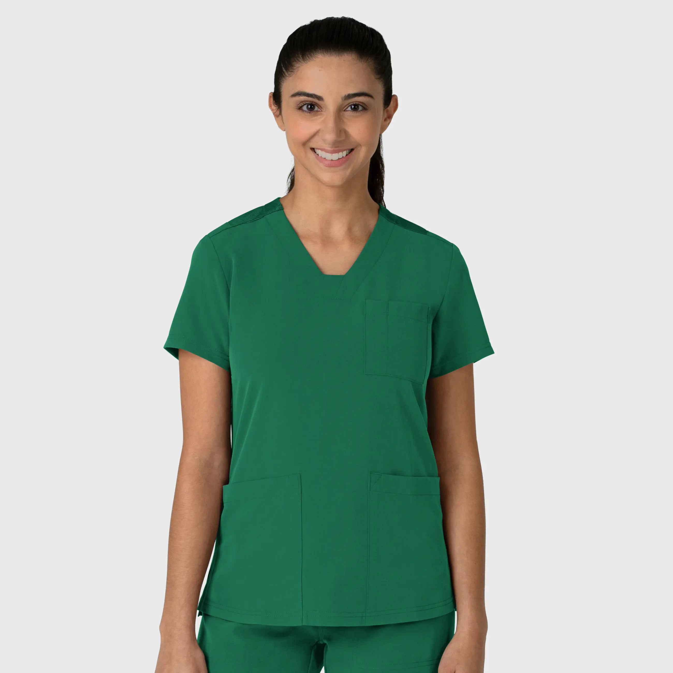 Wink Women's Nova Flex-n-Reach V-Neck Scrub Top - Hunter