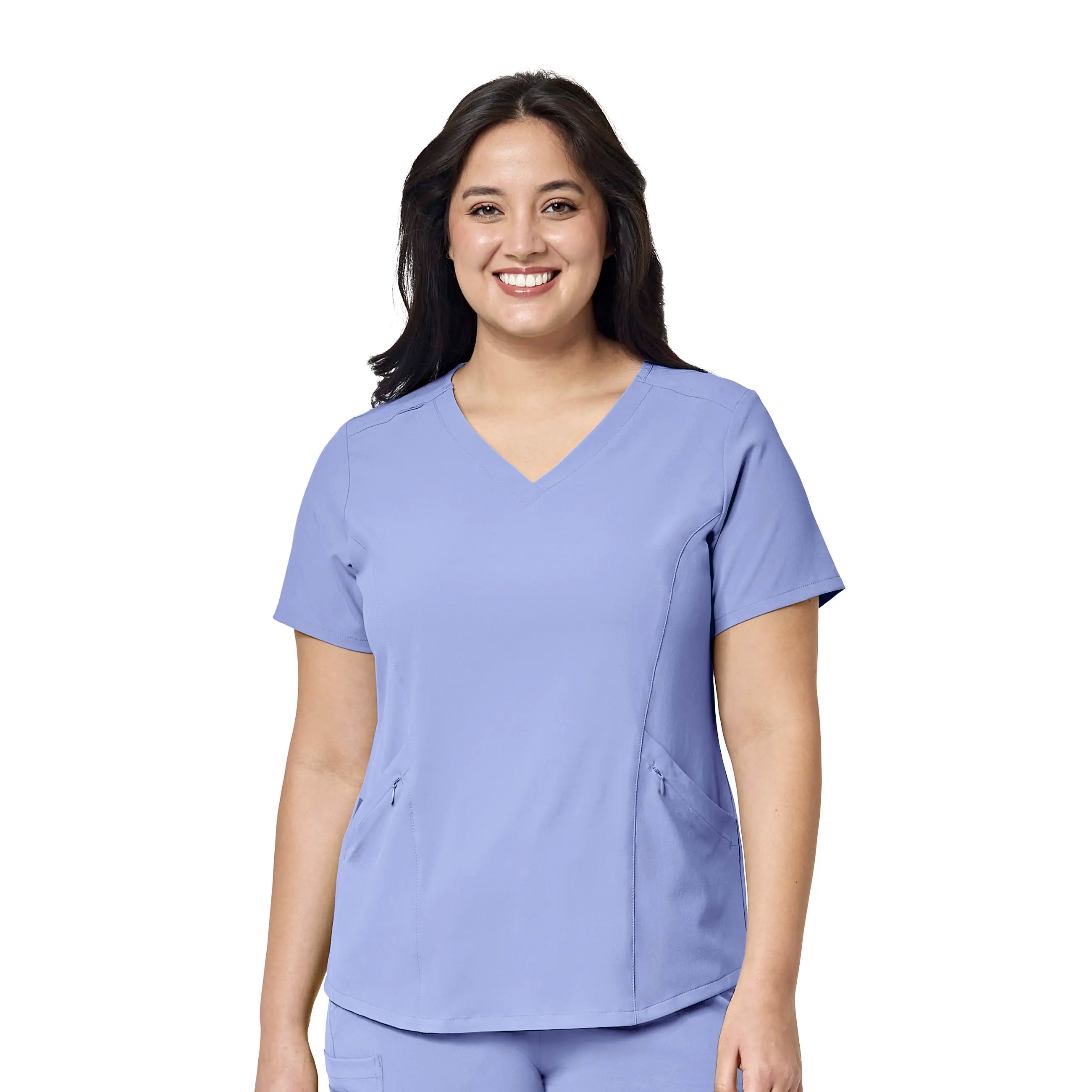 Wink Women's RENEW V-Neck Scrub Top - Ceil Blue