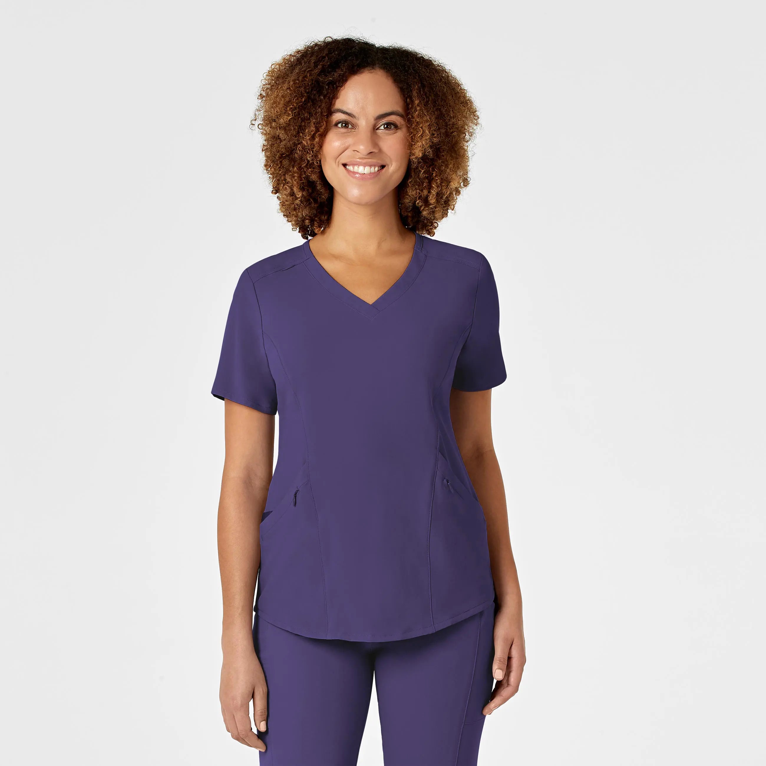 Wink Women's RENEW V-Neck Scrub Top - Grape