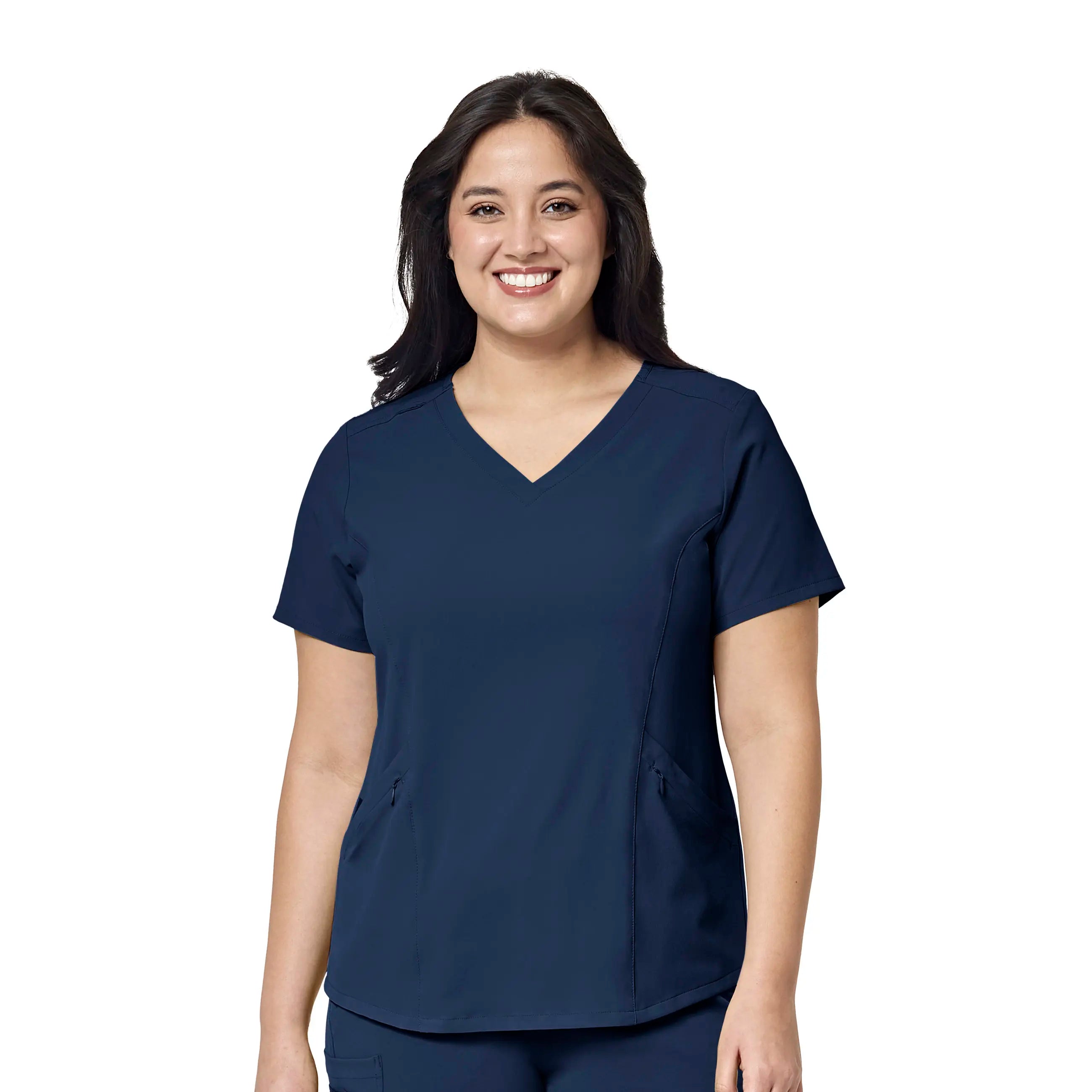 Wink Women's RENEW V-Neck Scrub Top - Navy